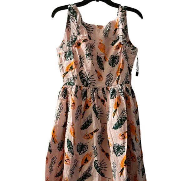 Saint Geraldine | Tropical Bird Swing Dress - Picture 1 of 7